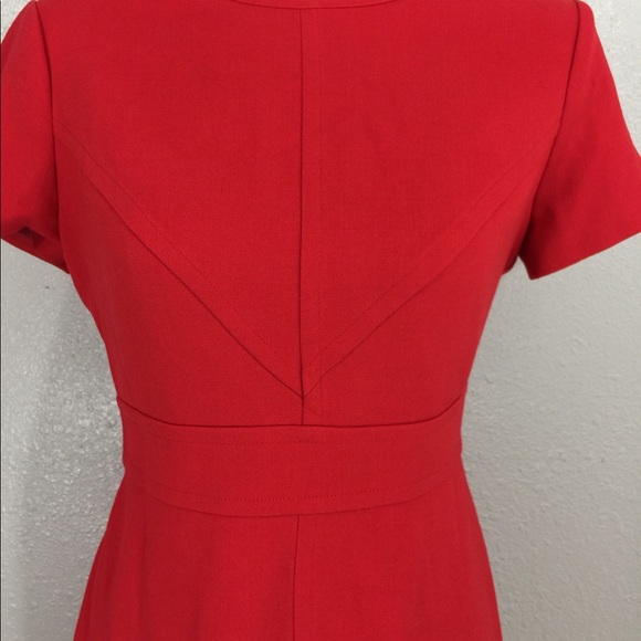 Eliza J crepe red a-line dress - Picture 5 of 8